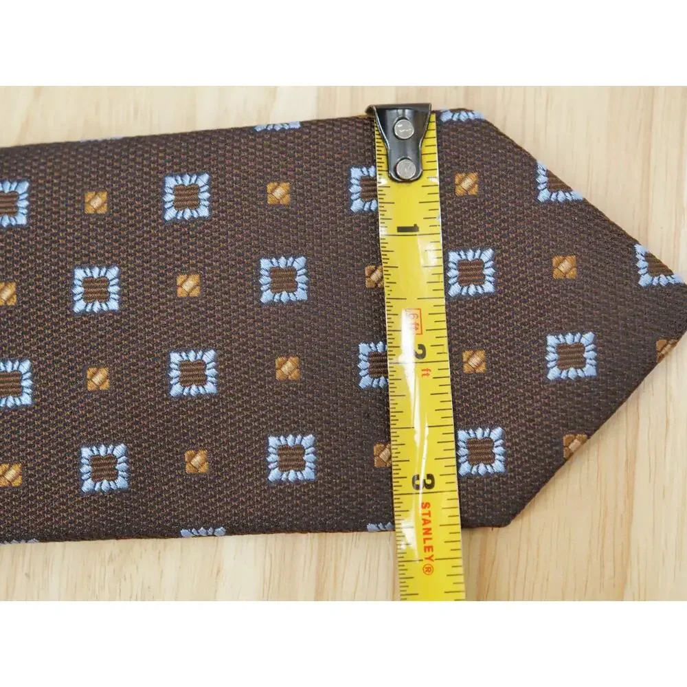 DAVID DONAHUE BROWN SILK MEN'S Neck Tie 60